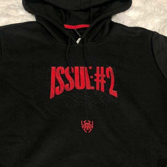 adidas DON Issue #2 Hoodie Sweatshirt Black Red - Picture 11 of 12